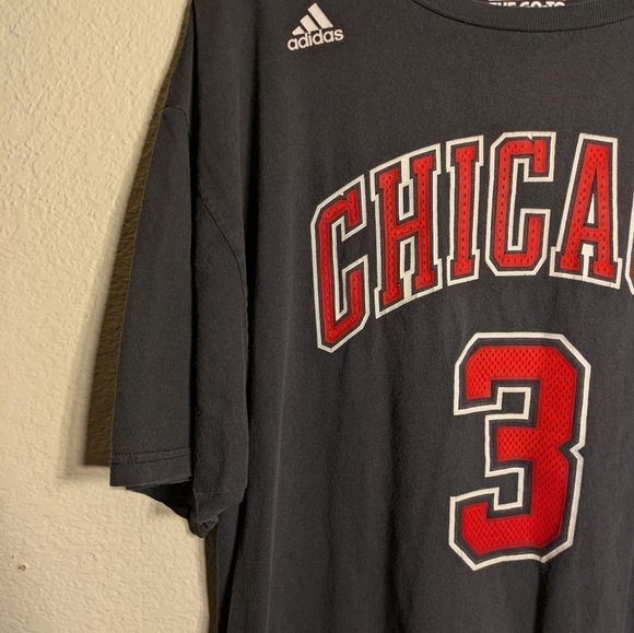 Adidas Men's Black Chicago Graphic T-Shirt The Go Tee Pre-owned - Picture 4 of 8